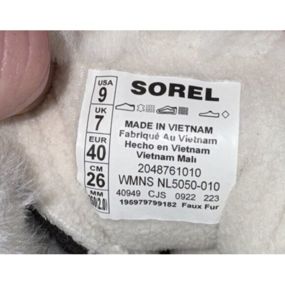 Sorel Ona RMX Glacy Plus Womens WP Insulated Winter Snow Boots Size 9 Black - Picture 9 of 9